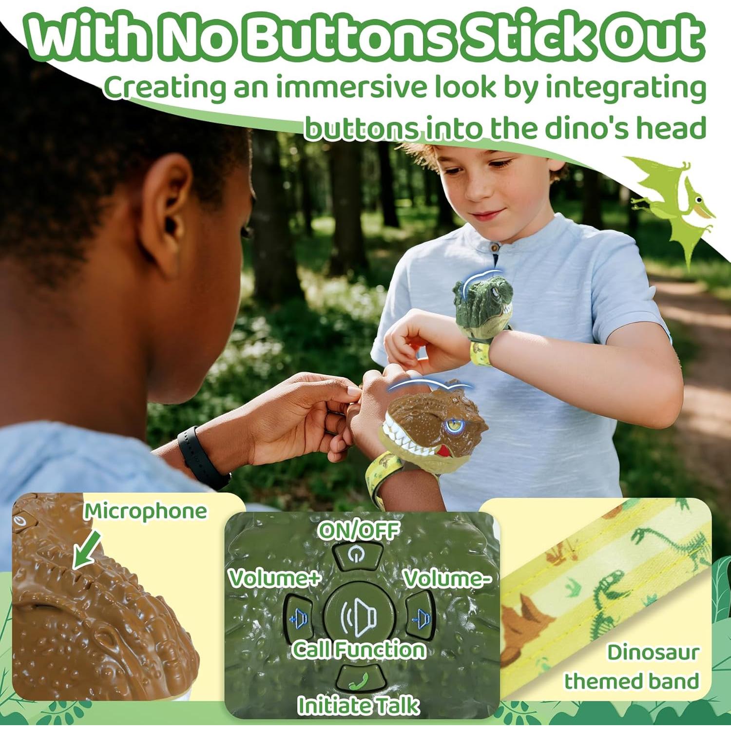 Walkie Talkies de Dinosaurio Vvinca para Niños 3-12 Años