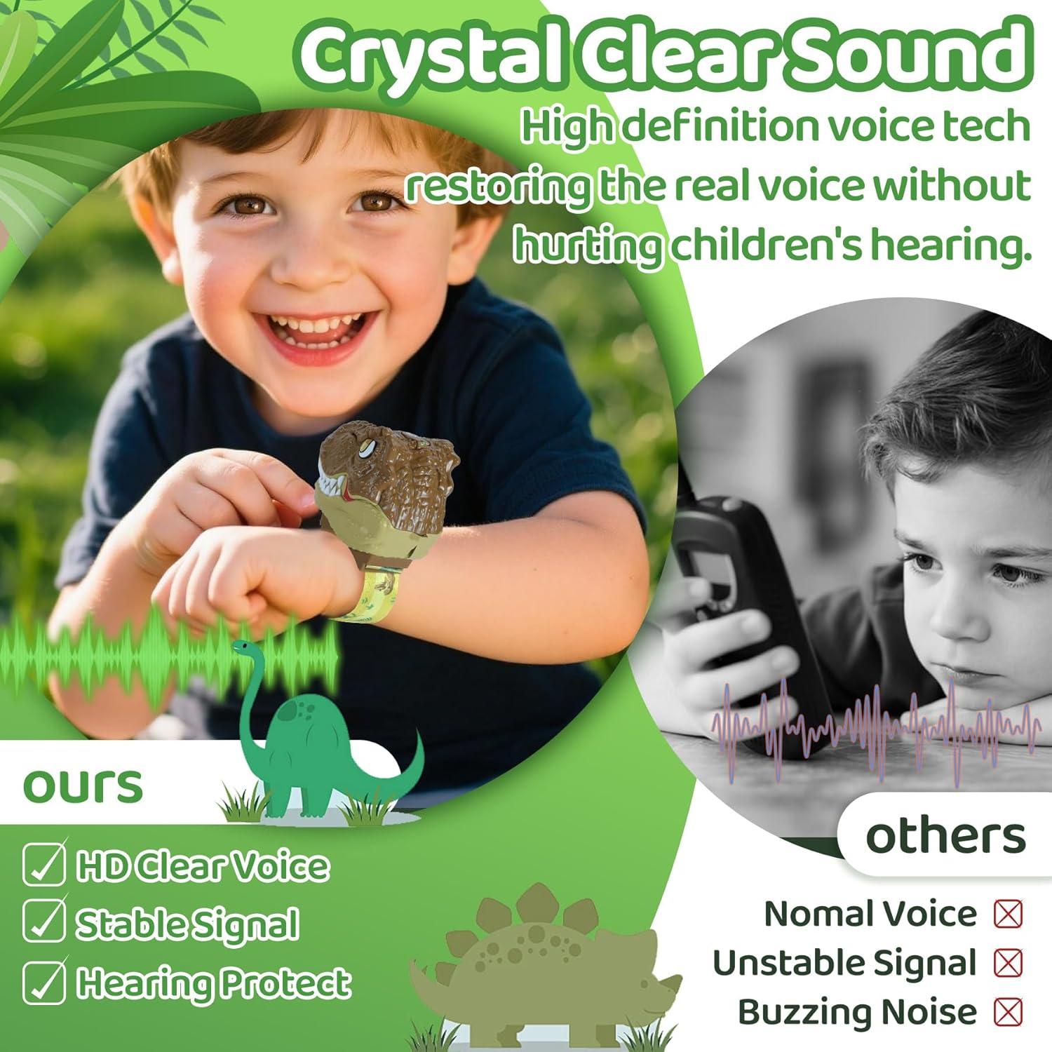 Walkie Talkies de Dinosaurio Vvinca para Niños 3-12 Años