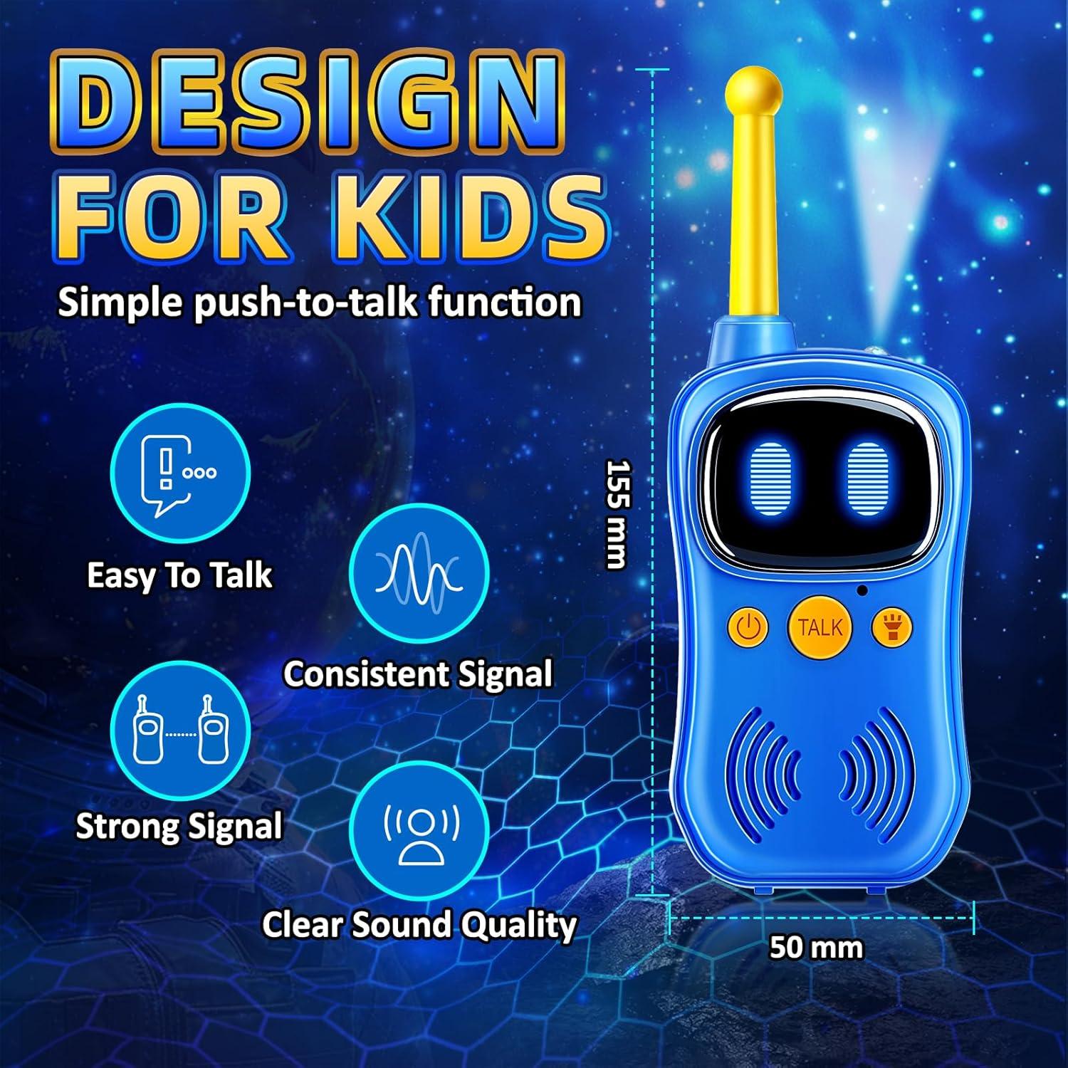 Walkie Talkies Robot Astronauta 2Pack - Rango 914m - Juguetes