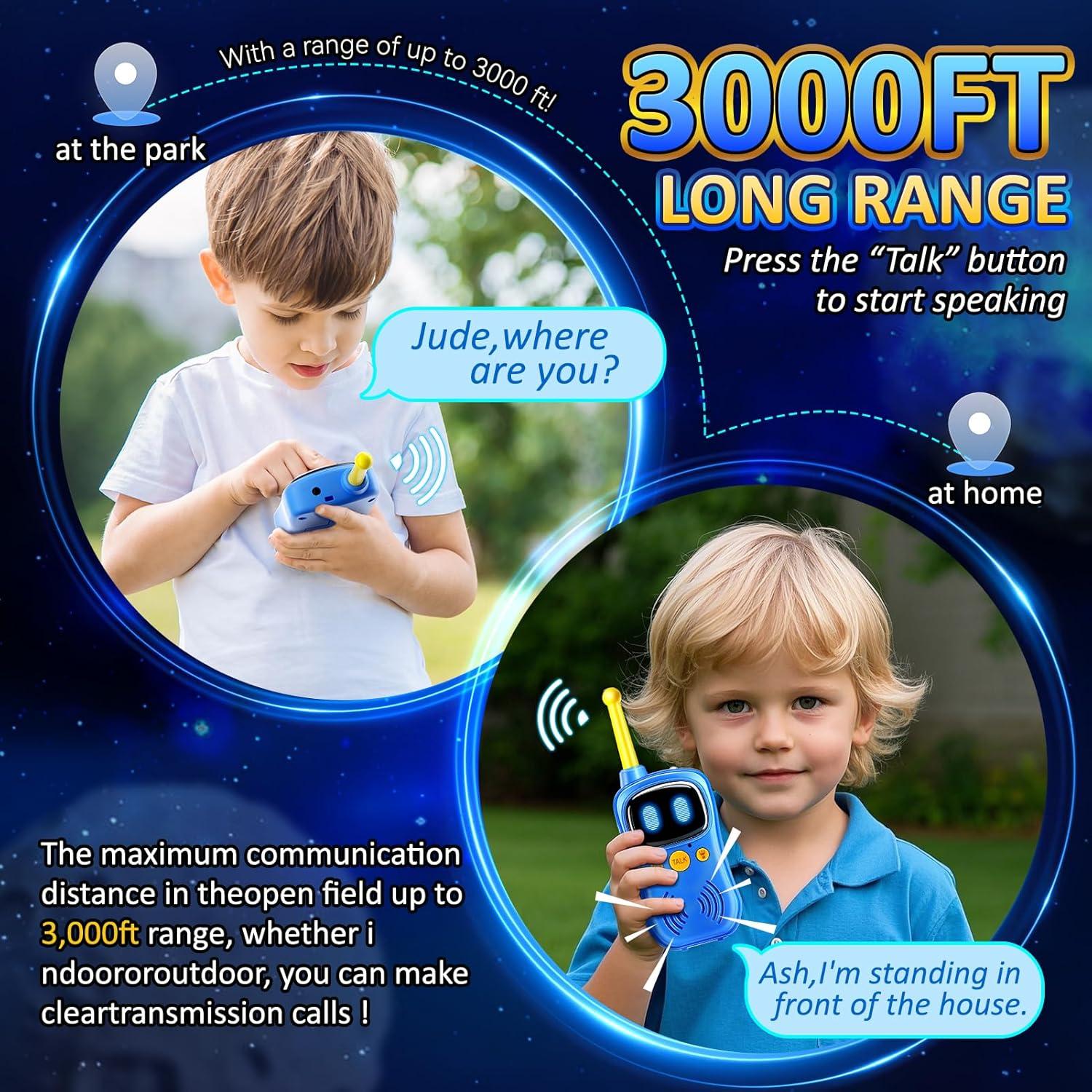 Walkie Talkies Robot Astronauta 2Pack - Rango 914m - Juguetes