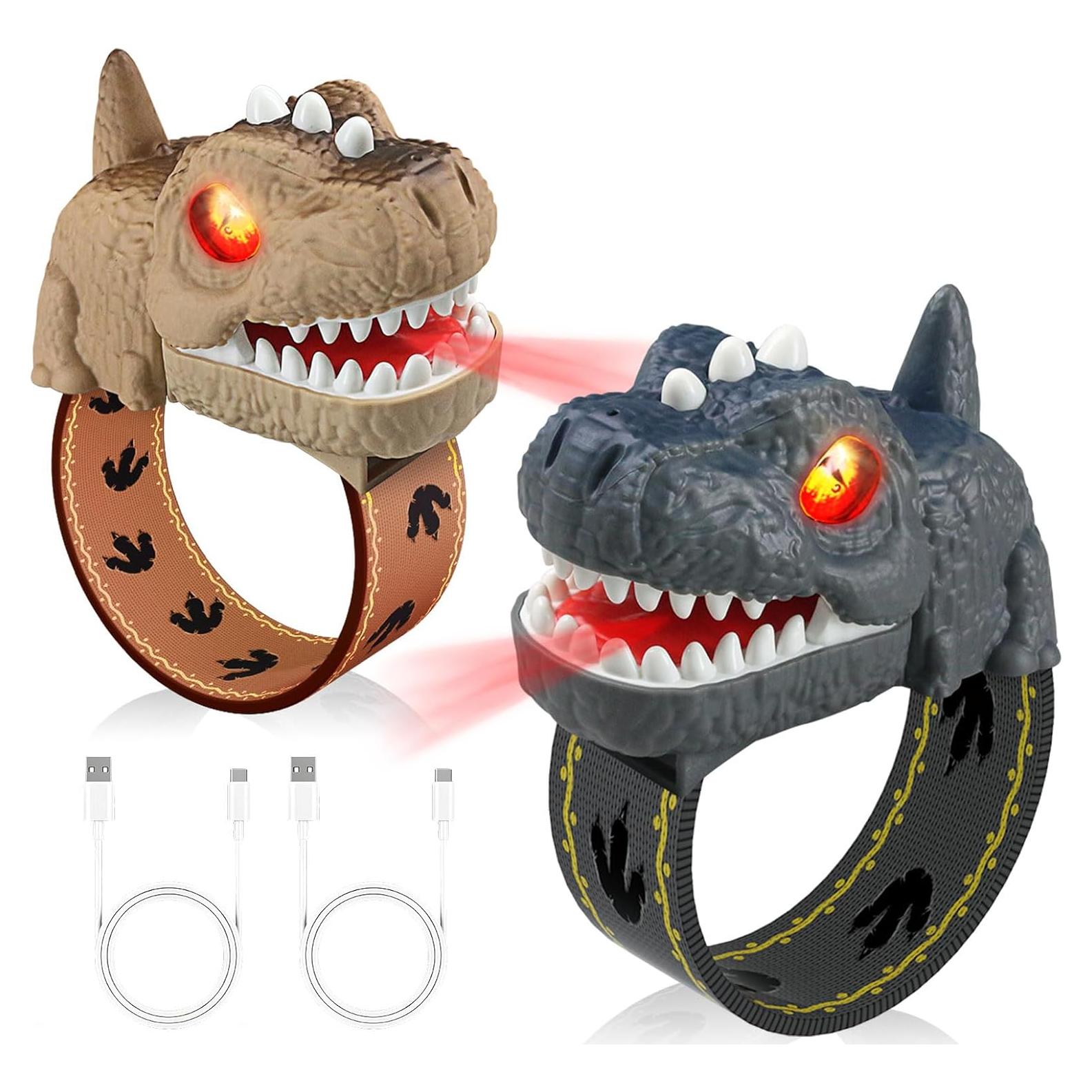 Walkie Talkies Dinosaurio T-Rex Recargables para Niños 2 Pack