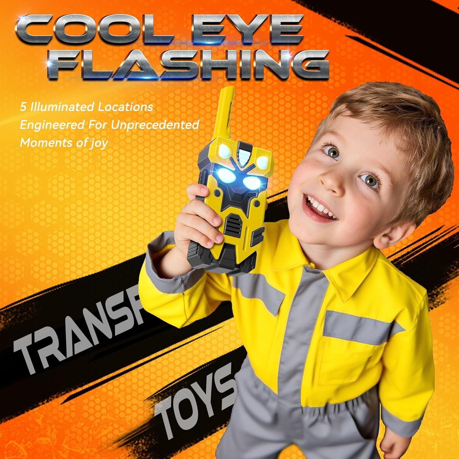 Walkie Talkies Robot Hornet para Niños 2 Pack - Rango 762m