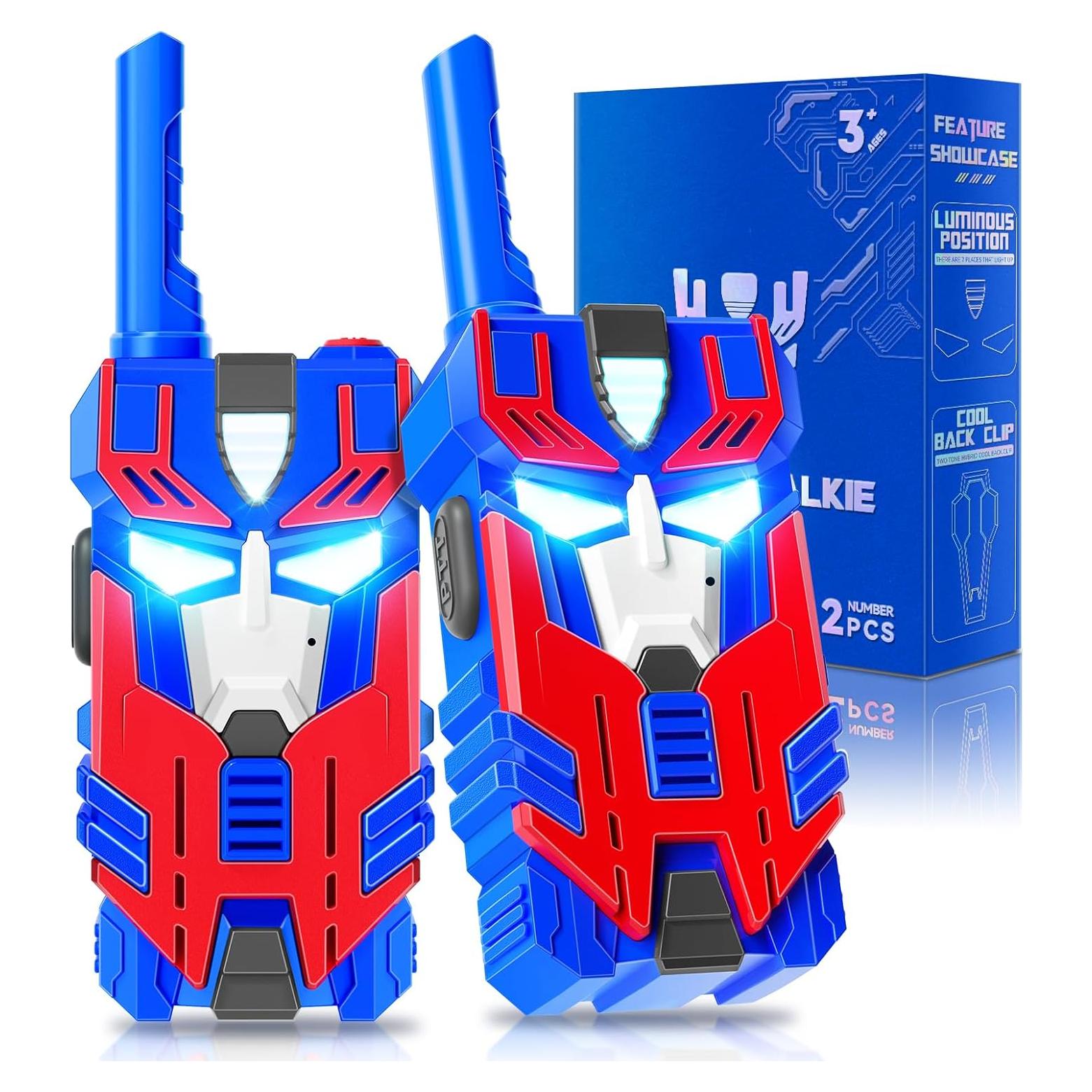 Walkie Talkies para Niños BTMBORY Robot Líder Azul 2 Piezas
