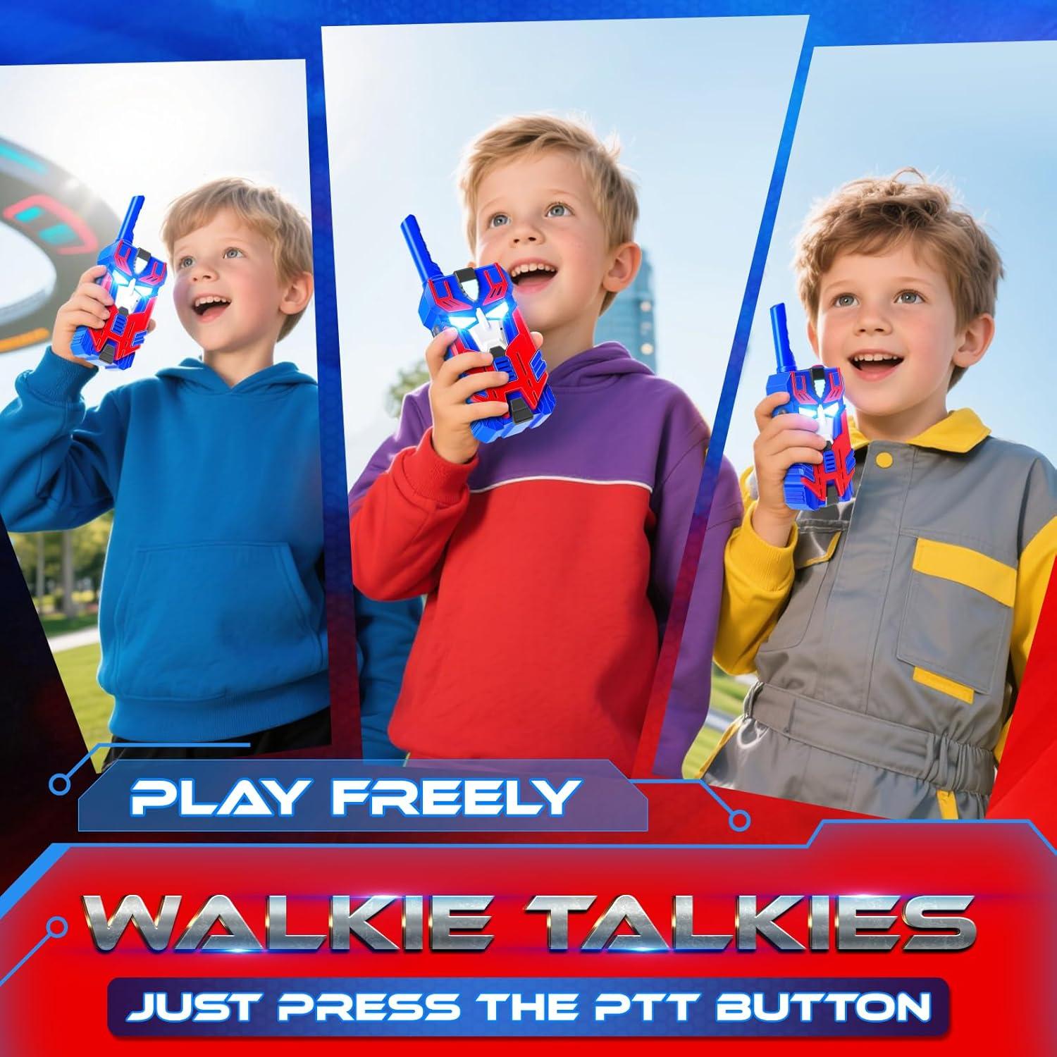 Walkie Talkies para Niños BTMBORY Robot Líder Azul 2 Piezas