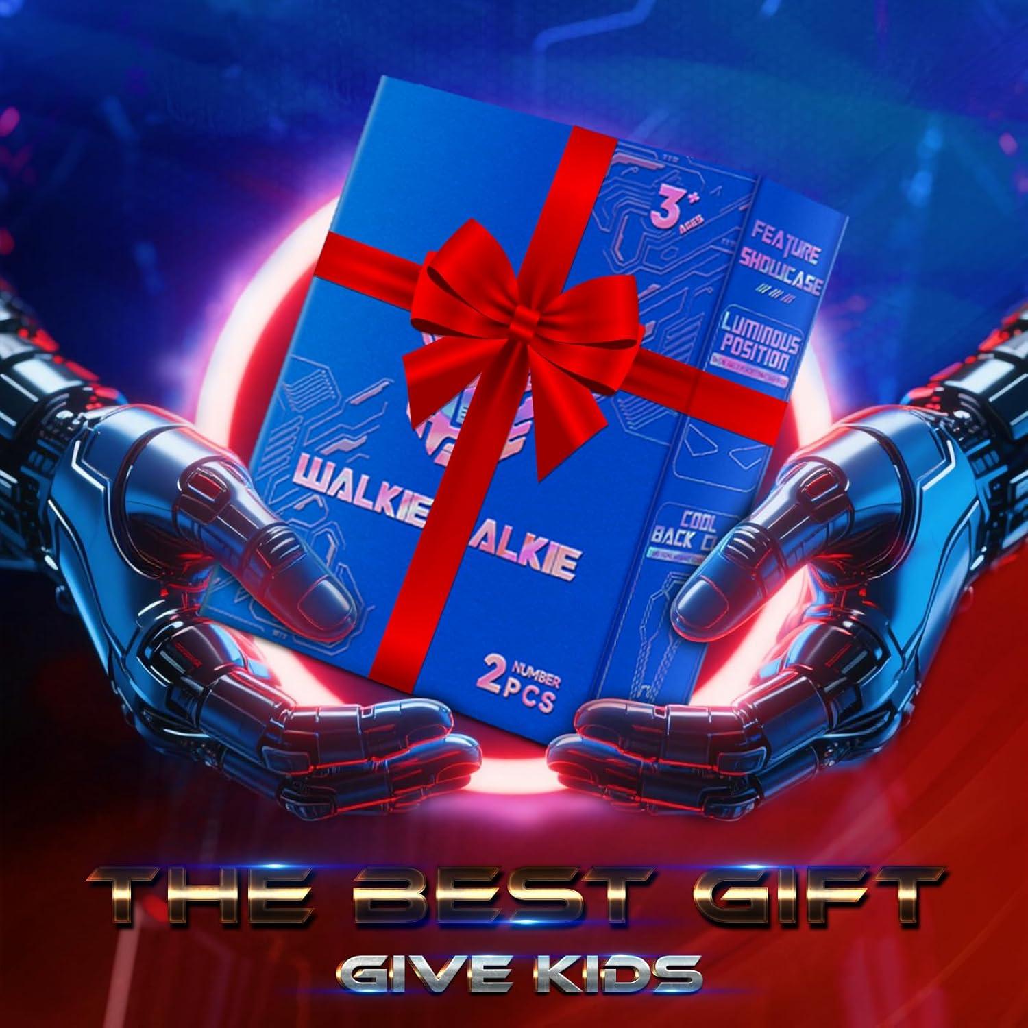 Walkie Talkies para Niños BTMBORY Robot Líder Azul 2 Piezas