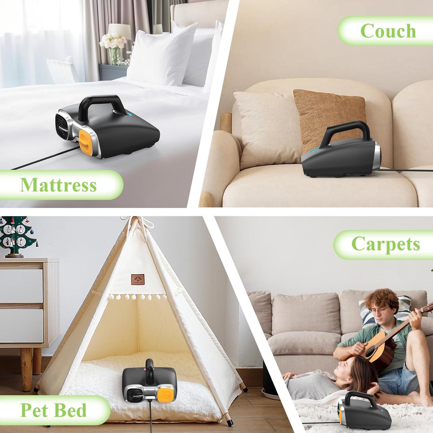 Aspiradora de Colchones Minthouz MT-M302 450W 15Kpa 6 en 1