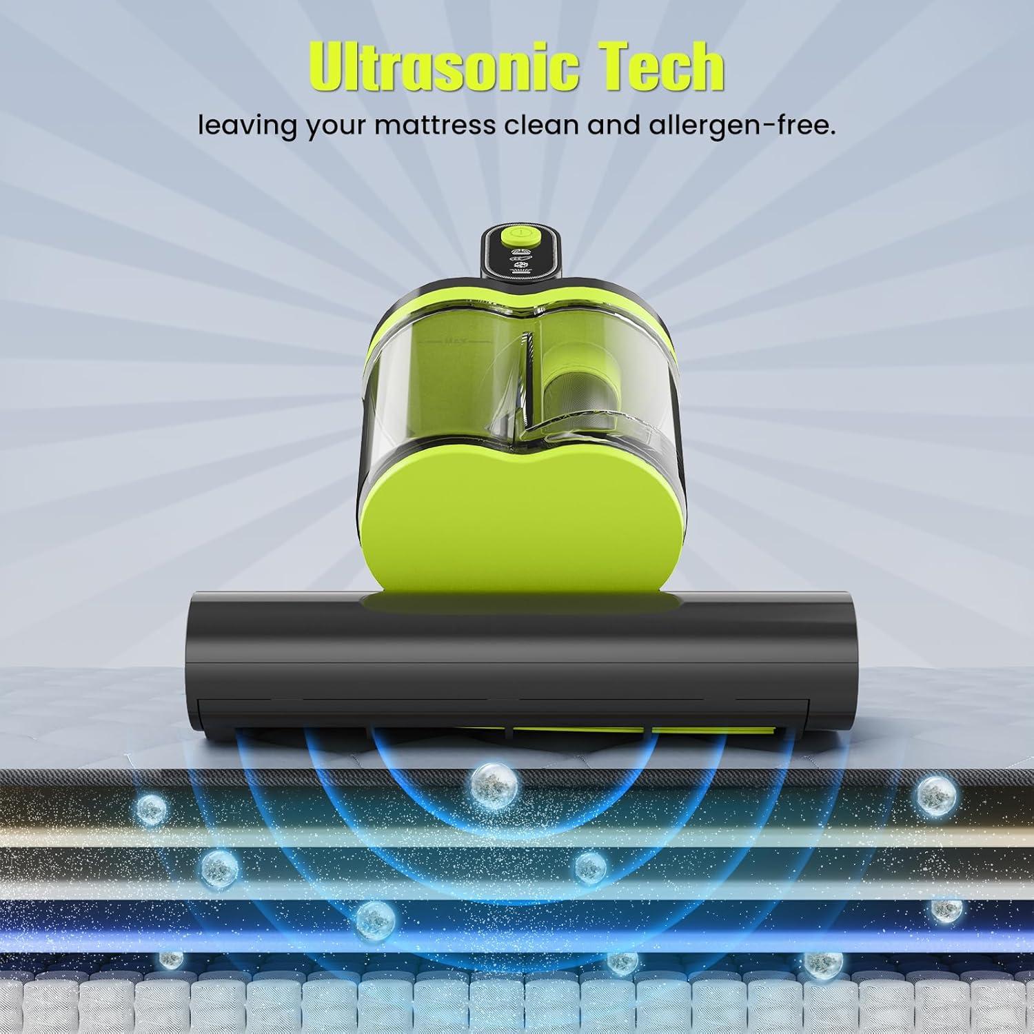 Aspiradora de colchones HYCHIKA con filtro HEPA y calentamiento