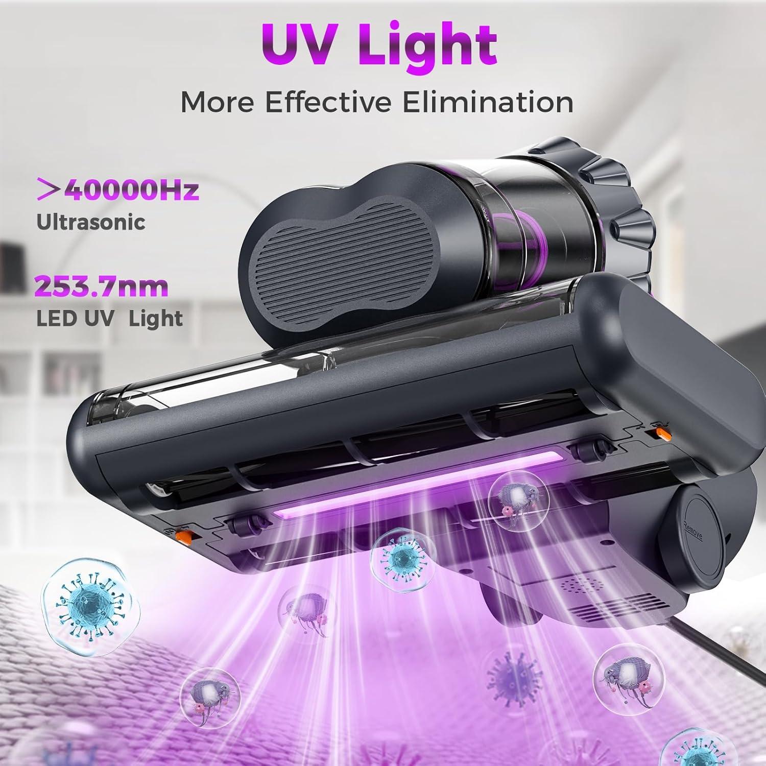 Limpiador de colchones Winterbear CM203, 500W, 17Kpa, U-V-C