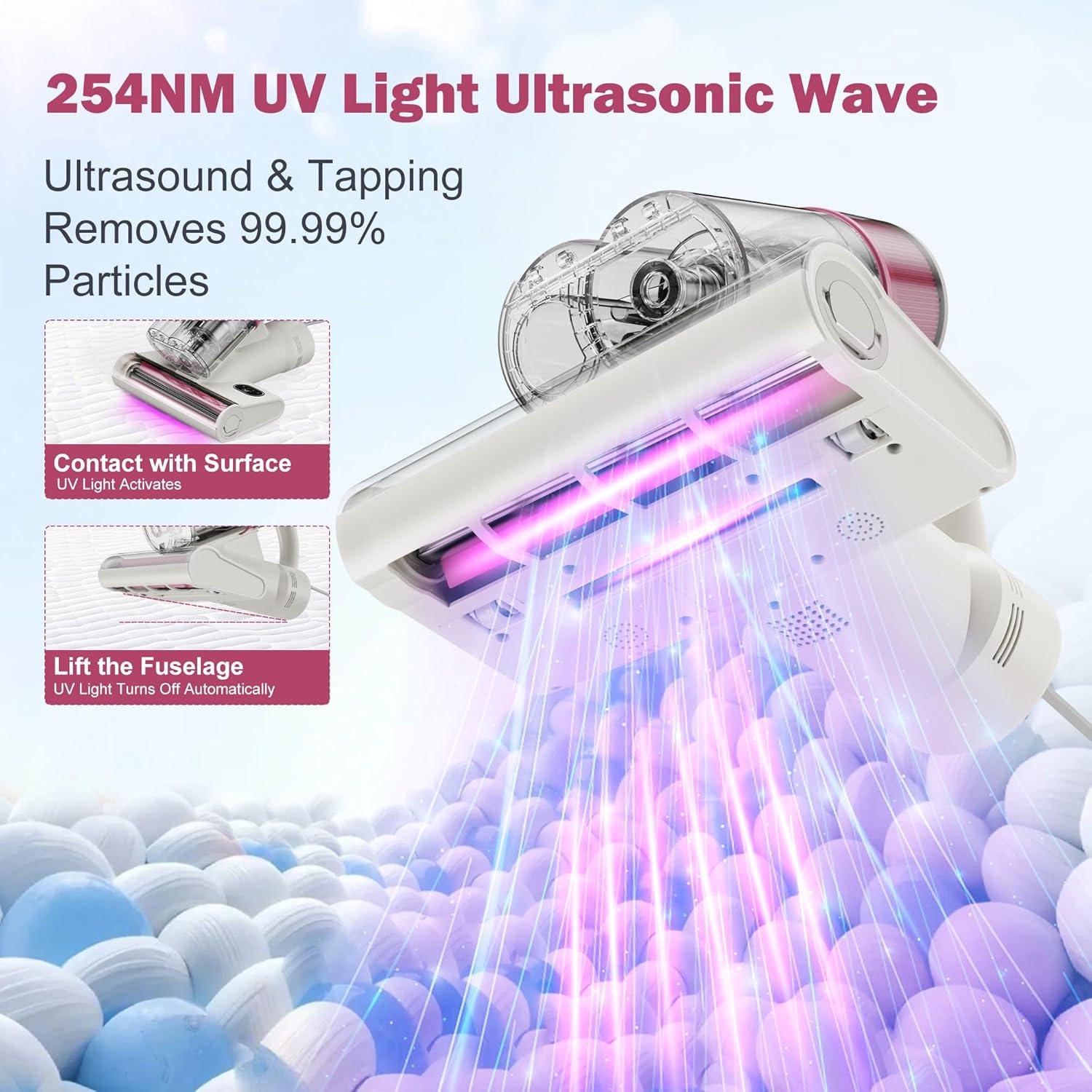 Limpiador de colchones Boolean Cloud con luz UV y calefacción 400W