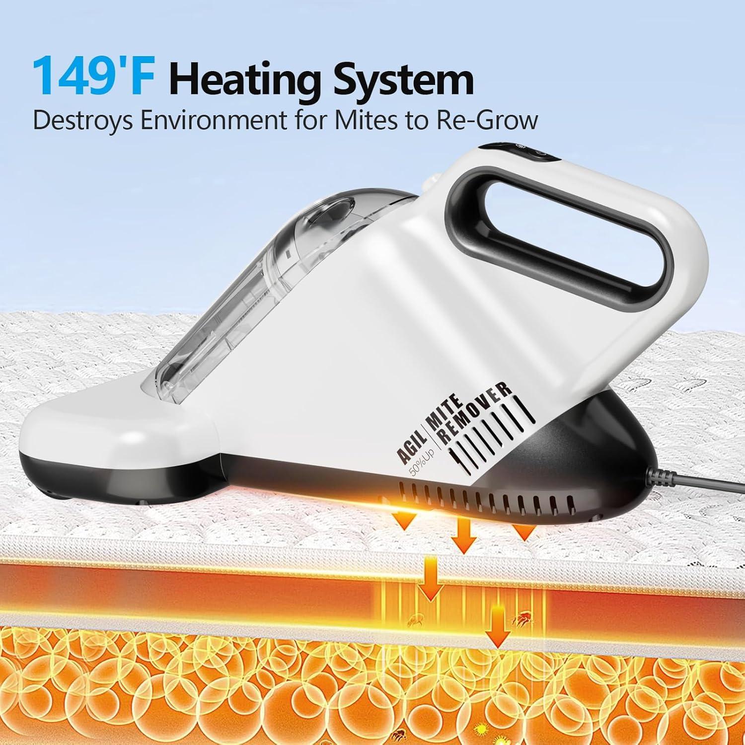 Limpiador de colchones TER MC-10, 450W, 16Kpa, HEPA, UV-C