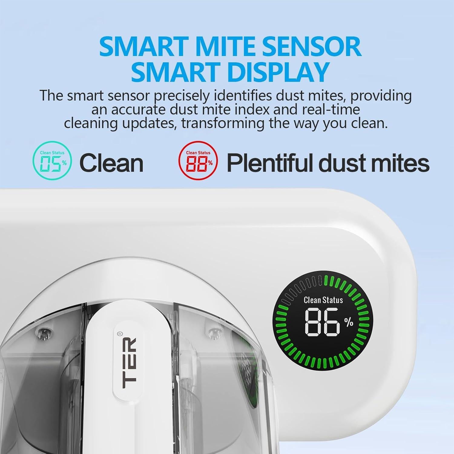 Limpiador de colchones TER MC-10, 450W, 16Kpa, HEPA, UV-C