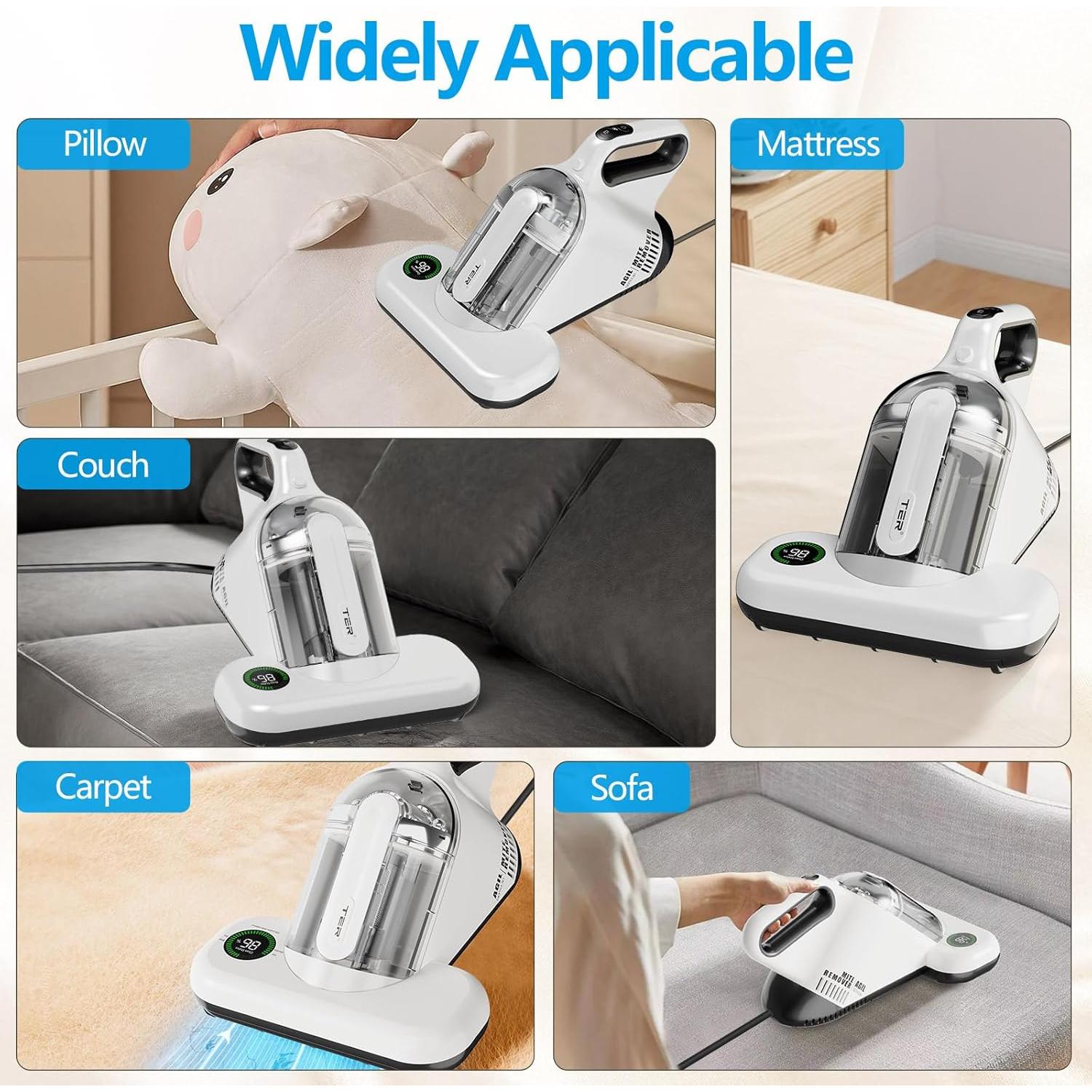 Limpiador de colchones TER MC-10, 450W, 16Kpa, HEPA, UV-C