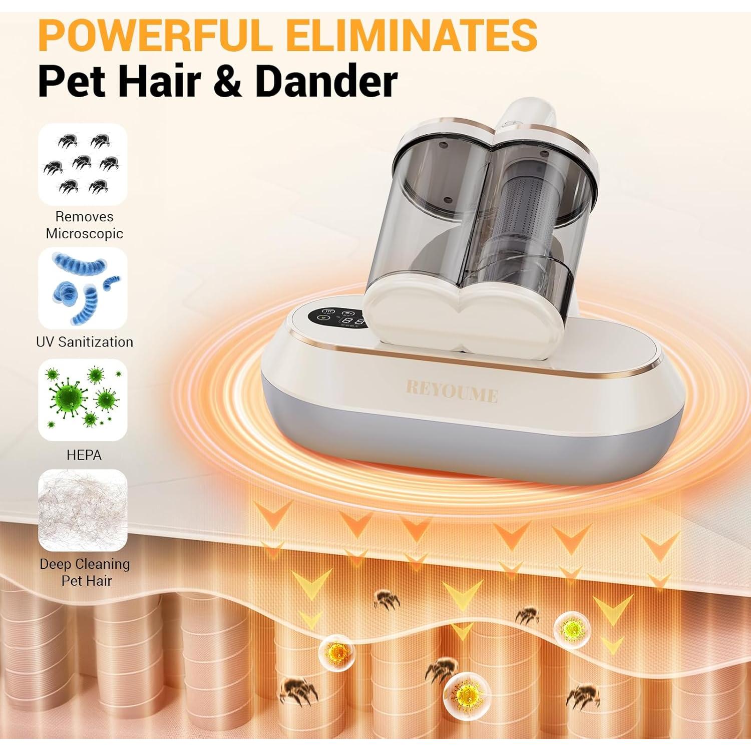 Limpiador de Colchones ReYoume GR-MVC-ZKC 300W HEPA Blanco