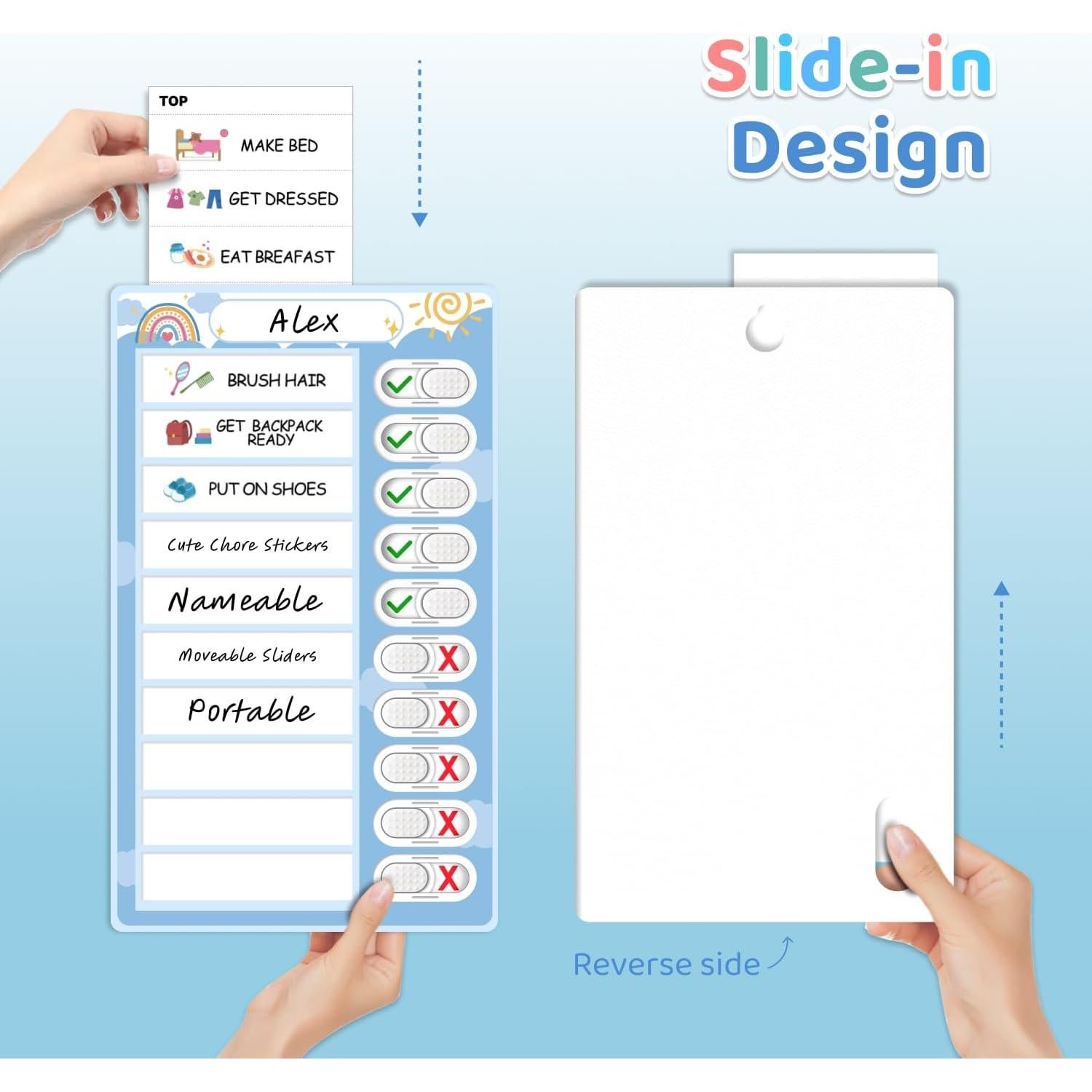 Tabla de Tareas 2 en 1 CustomMaster para Niños - Magnética