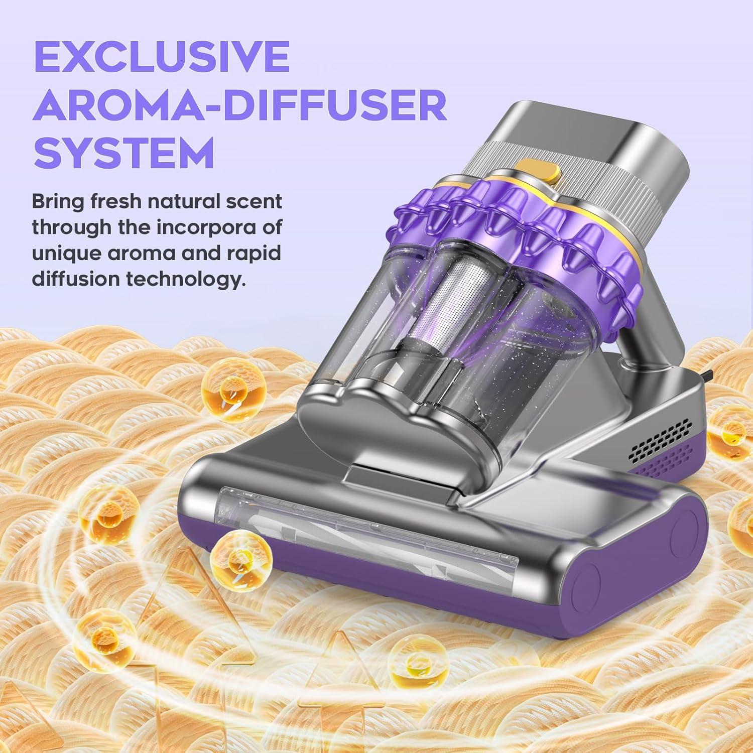 Aspiradora de Colchones AUXCO JQ308 con Luz UV-C y Filtro HEPA