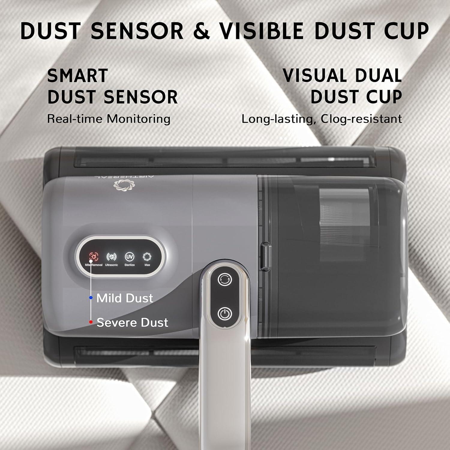 Aspiradora de Colchón AIRTHEREAL M1, 14Kpa, Luz UV-C, 400W