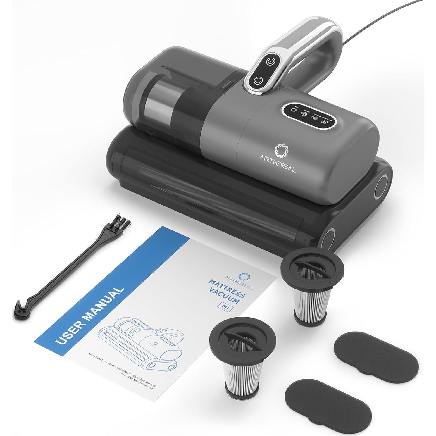 Aspiradora de Colchón AIRTHEREAL M1, 14Kpa, Luz UV-C, 400W
