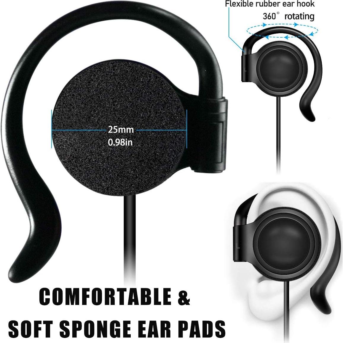 Auricular con gancho EXMAX 3.5mm para deportes y estudio