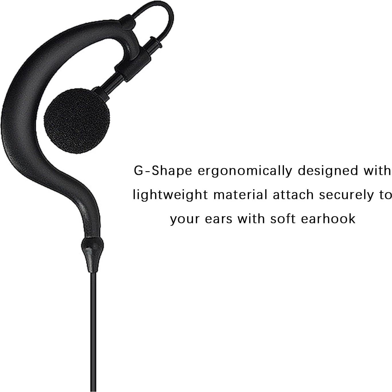 Auricular 2.5mm TWAYRDIO Forma G para Walkie Talkie Harris