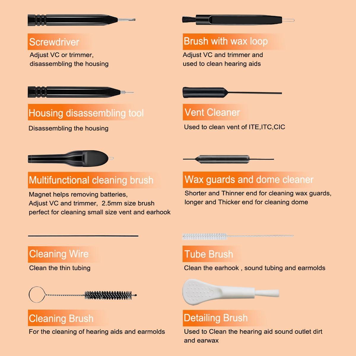 Kit de Limpieza 15 Piezas para Audífonos Aierting - Compacto y Multifuncional