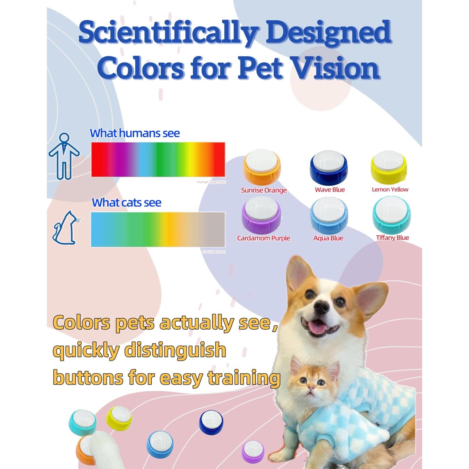 Kit de Botones de Comunicación para Mascotas Damei DM-6