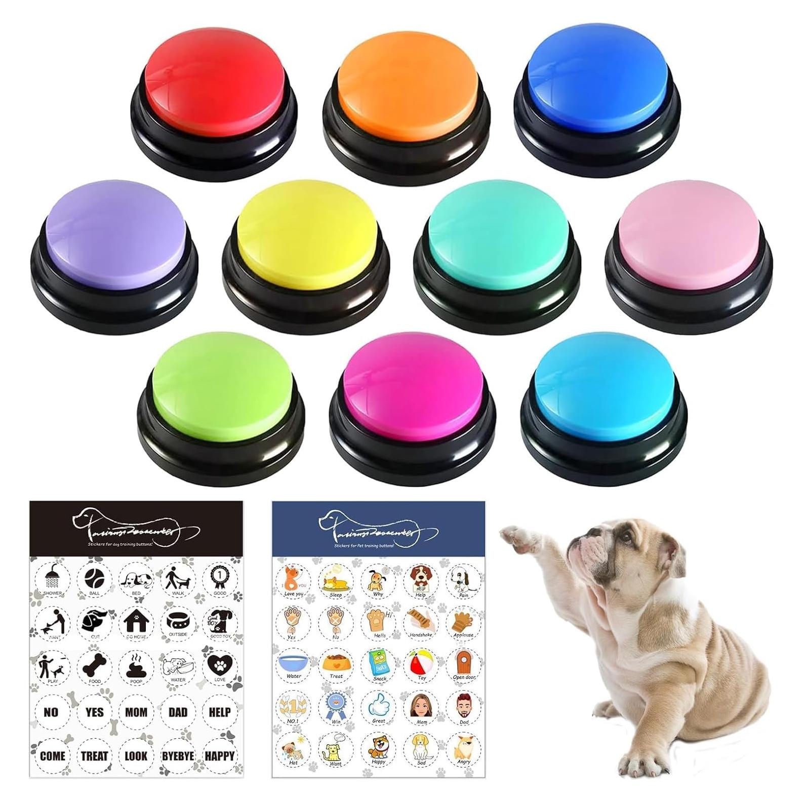 Botones de Comunicación para Perros RIBOSY - 10 Pcs Entrenamiento