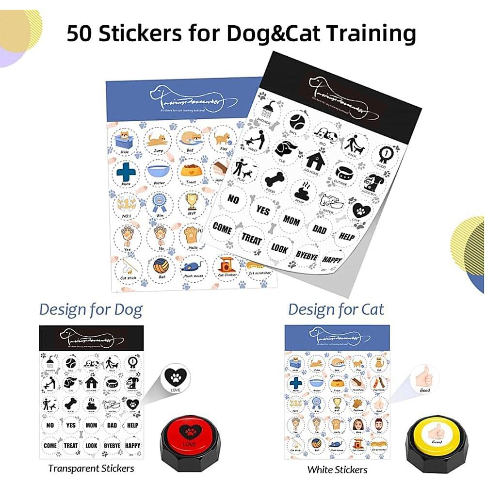 Botones de Comunicación para Perros RIBOSY - 10 Pcs Entrenamiento