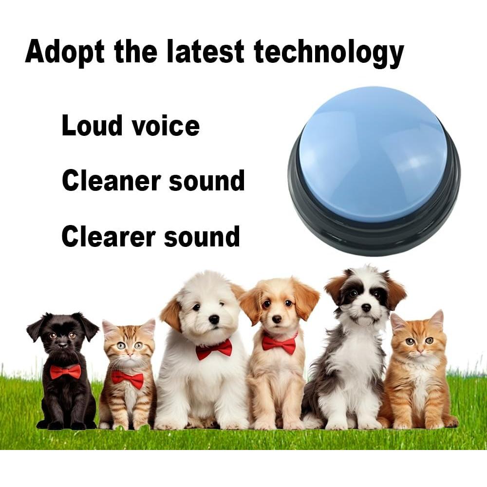 Juego de 4 Botones Grabables para Perros GEESTONE - Comunicación Interactiva