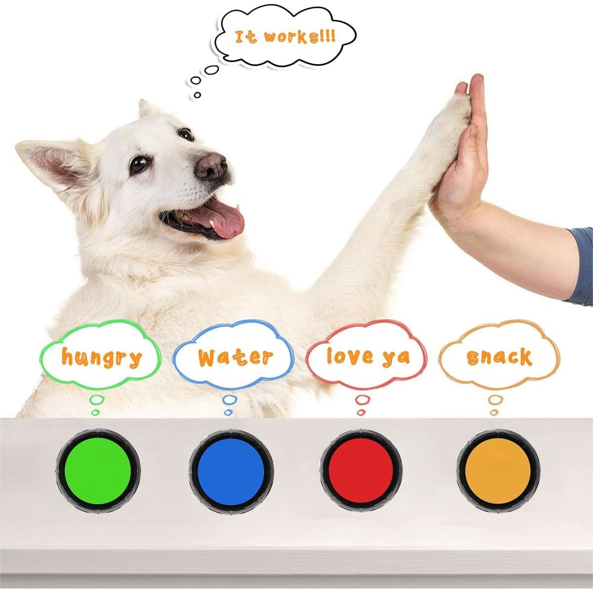 Botón Comunicador para Mascotas YoFellas - Paquete de 4