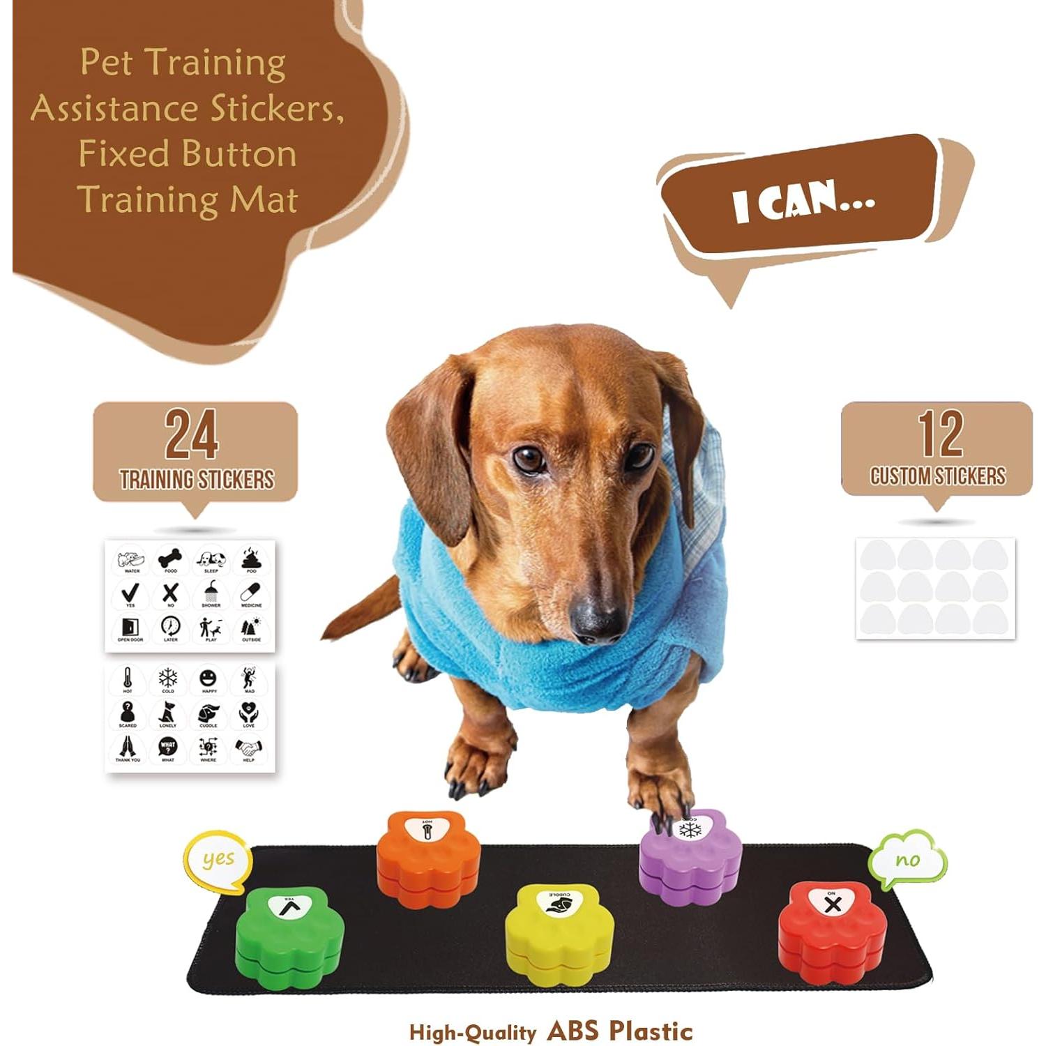 Botones de Comunicación para Perros JOY-U con 36 Stickers