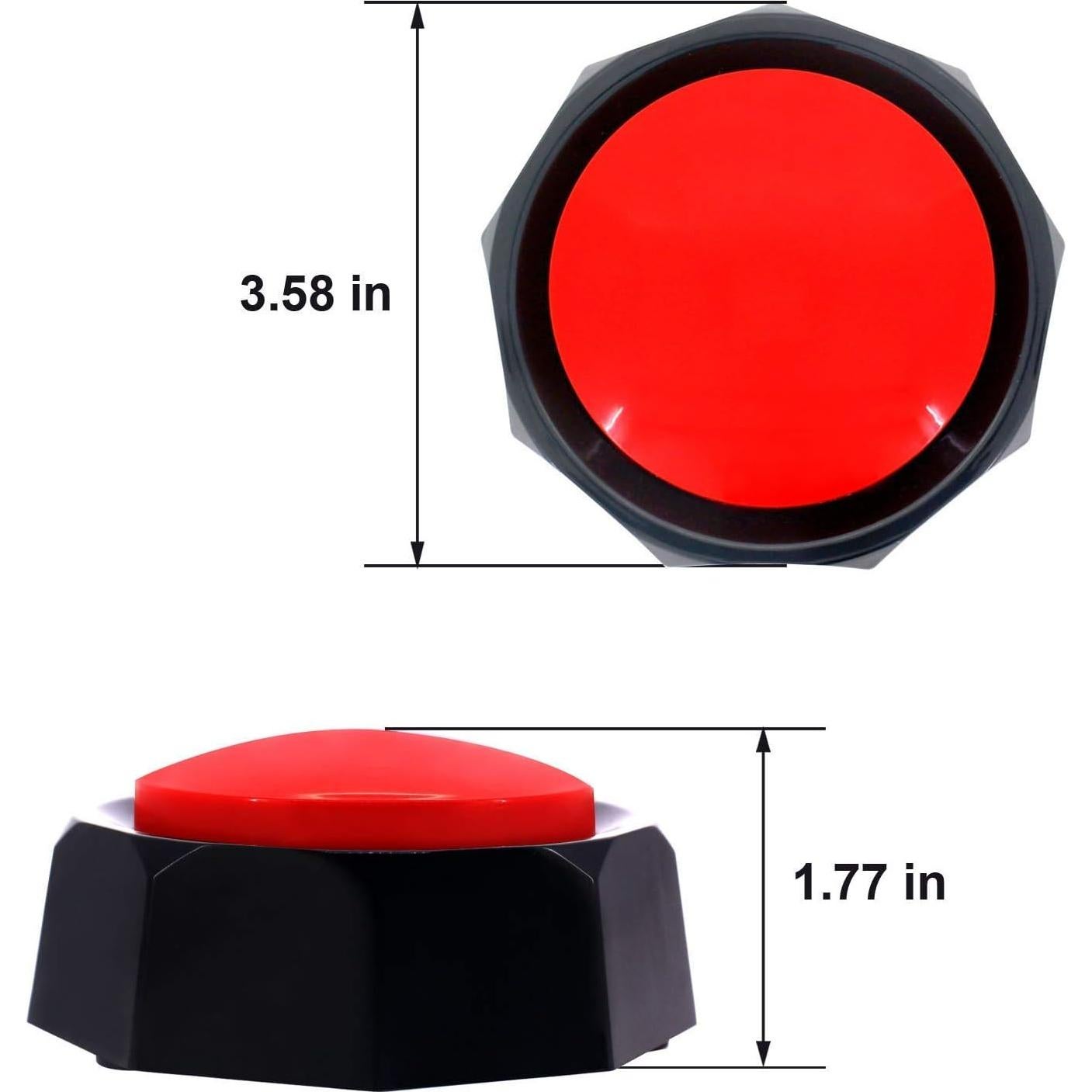 Botón de Entrenamiento para Perros RIBOSY Rojo - Grabable 30s