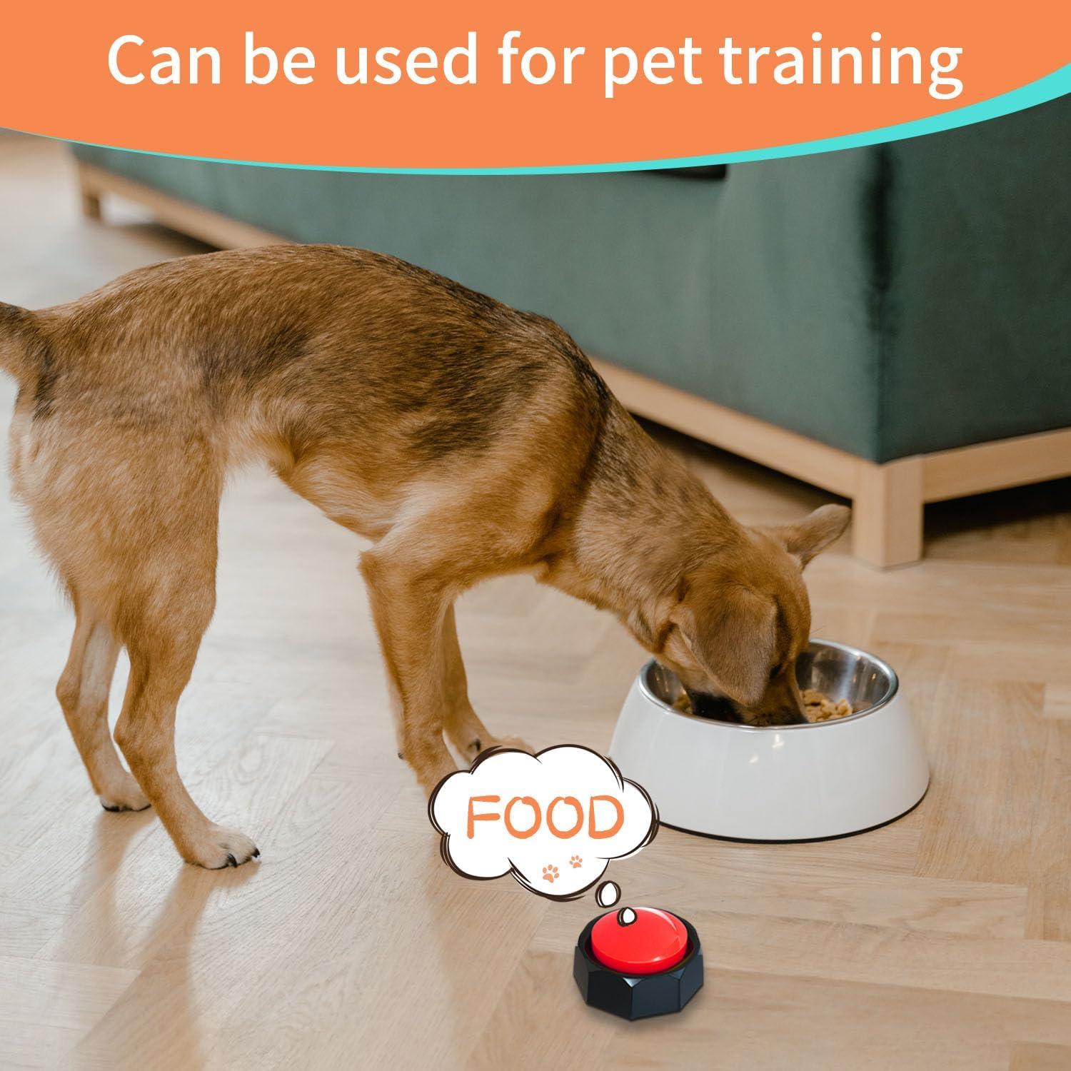 Botón de Entrenamiento para Perros RIBOSY Rojo - Grabable 30s