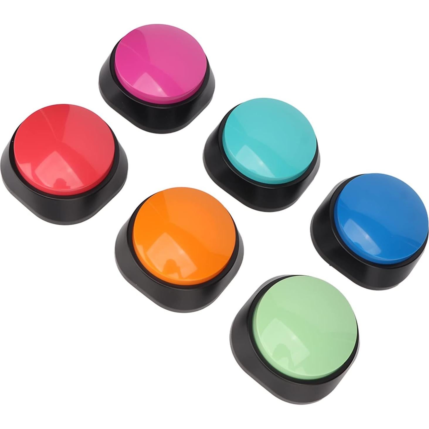 6 Botones de Grabación de Voz para Entrenamiento de Perros