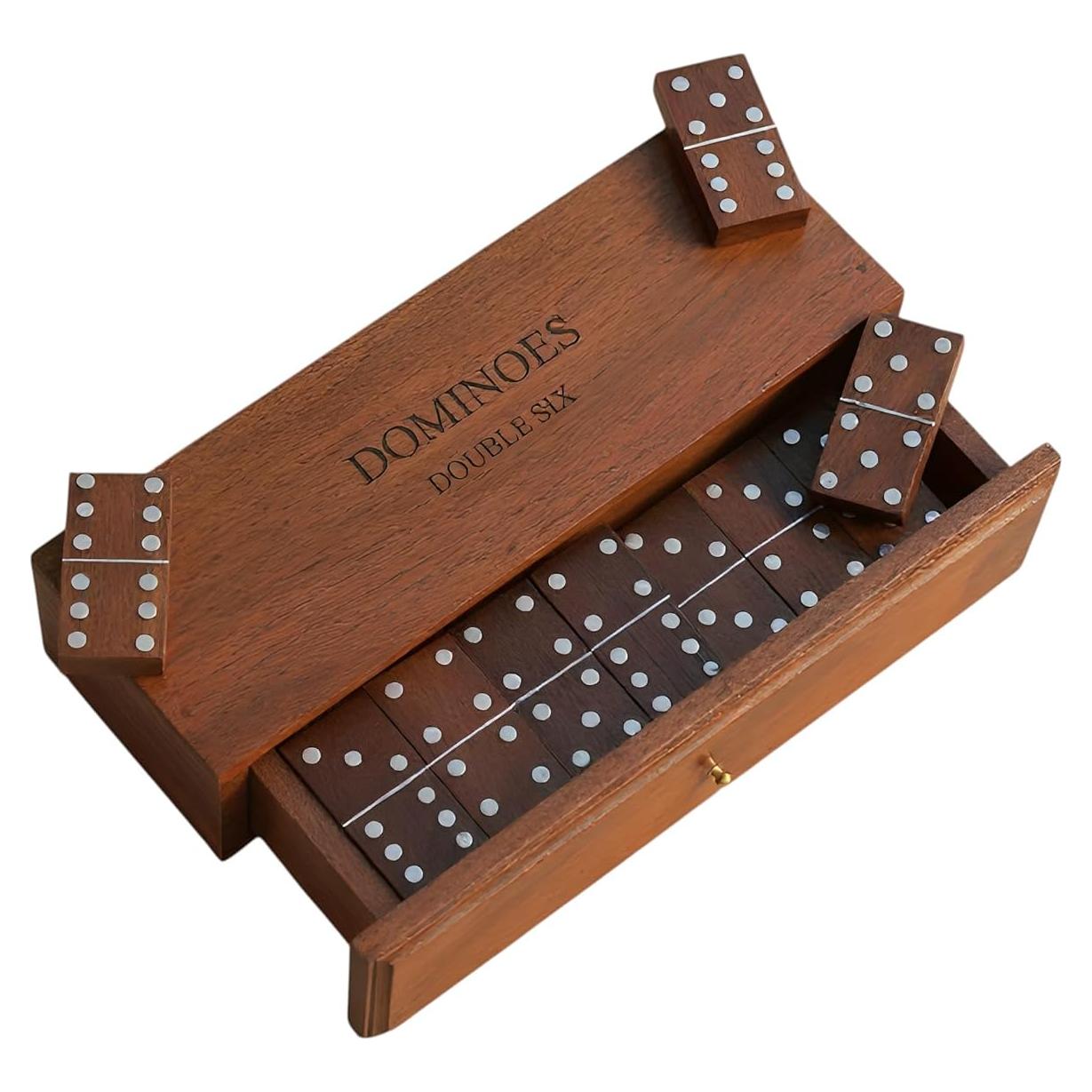 Juego de Dominó de Madera T one con 28 Fichas Doble Seis