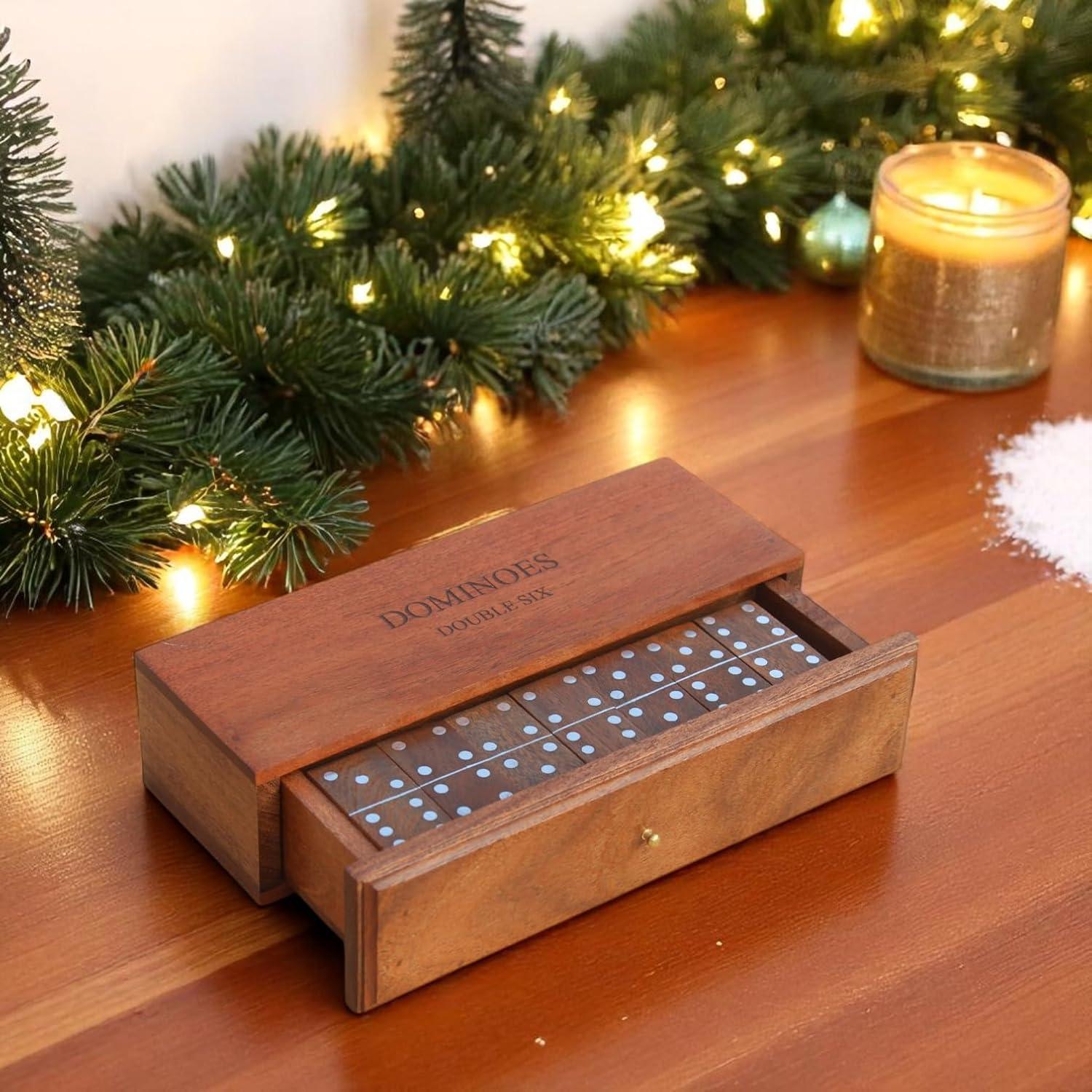 Juego de Dominó de Madera T one con 28 Fichas Doble Seis