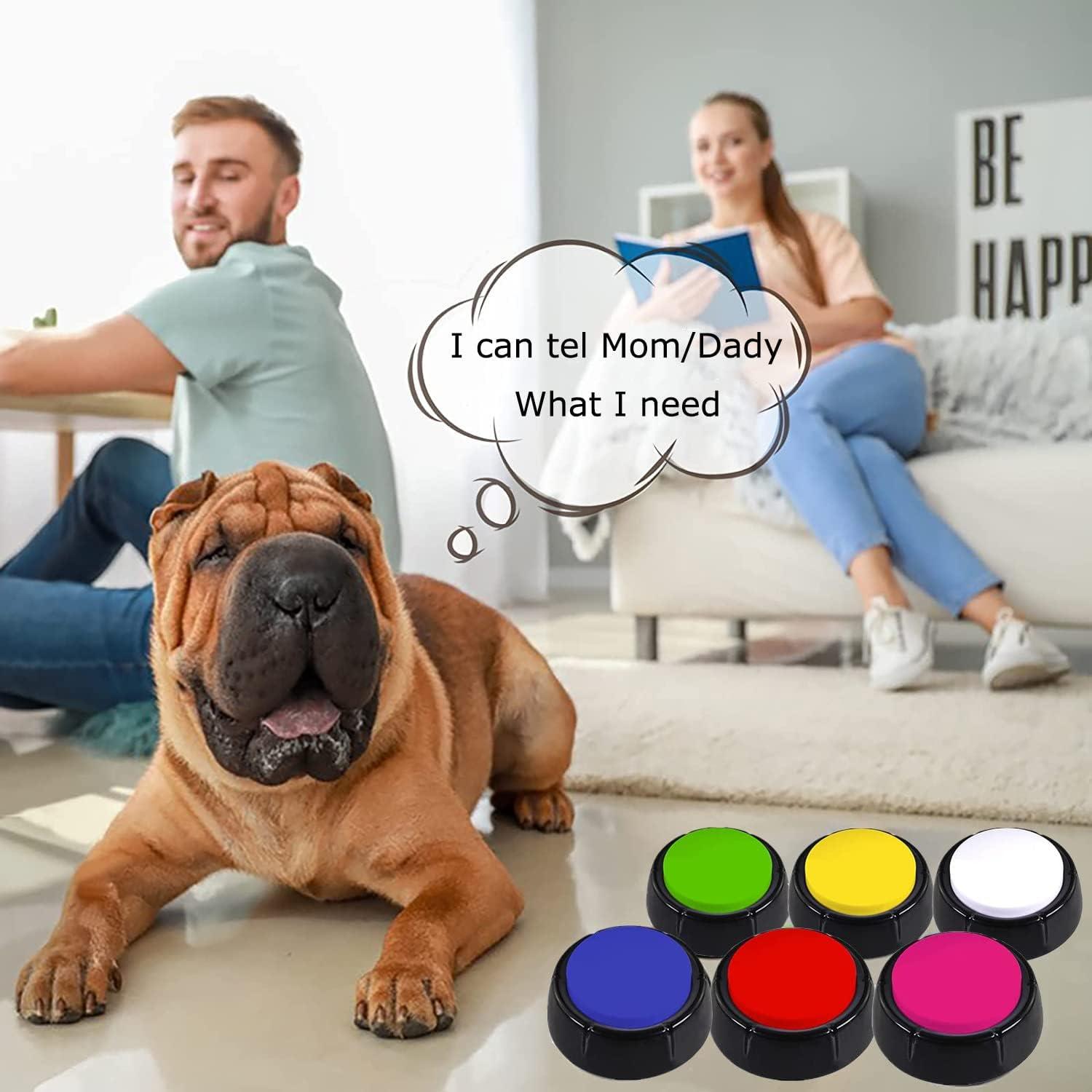 Botones de Comunicación para Perros Sumwell M4, 6 Colores, 30s