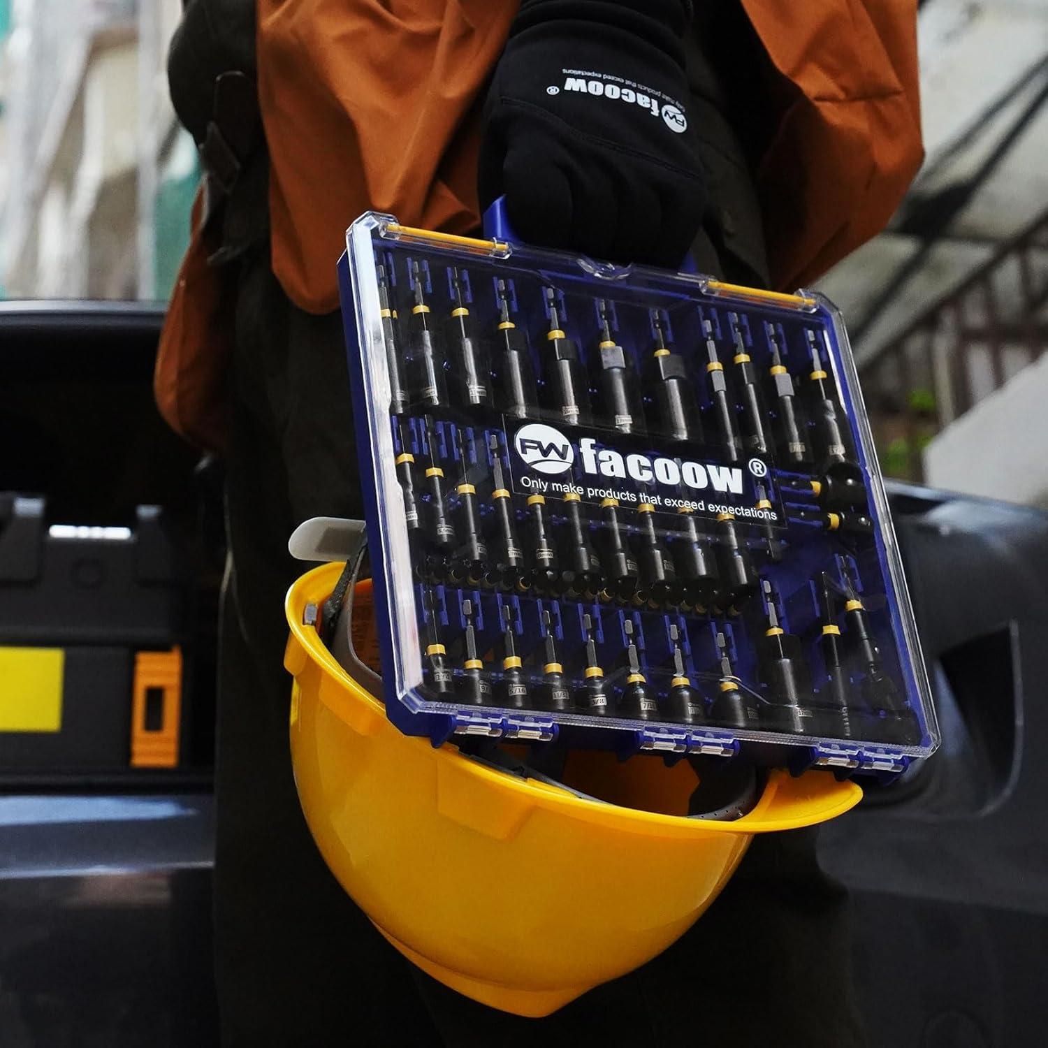 Juego de 55 Piezas de Destornillador de Impacto Facoow