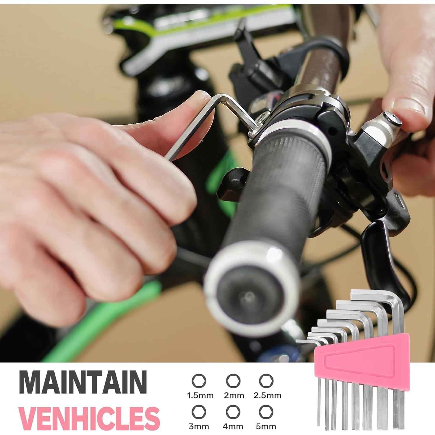 Juego de Herramientas Wrenzo 39 Piezas Rosa para el Hogar