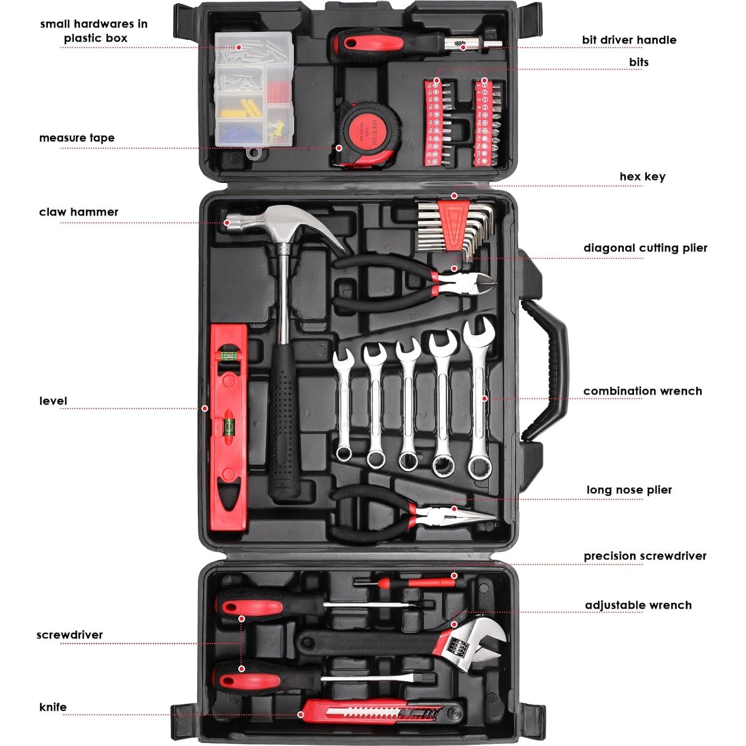 Kit de Herramientas TLGREEN 147 Piezas para el Hogar