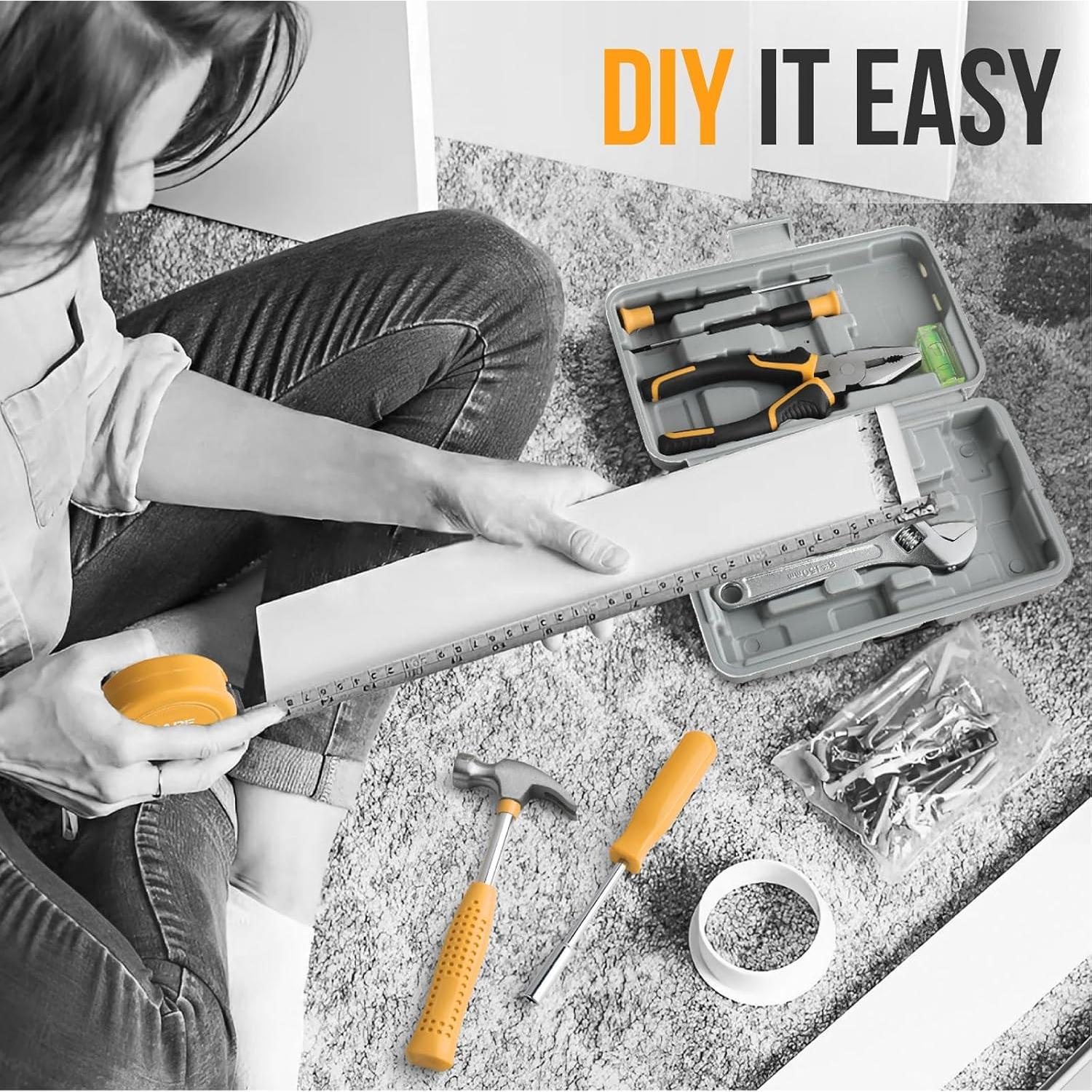 Juego de Herramientas Básicas Elvesoar 20 Piezas Amarillo