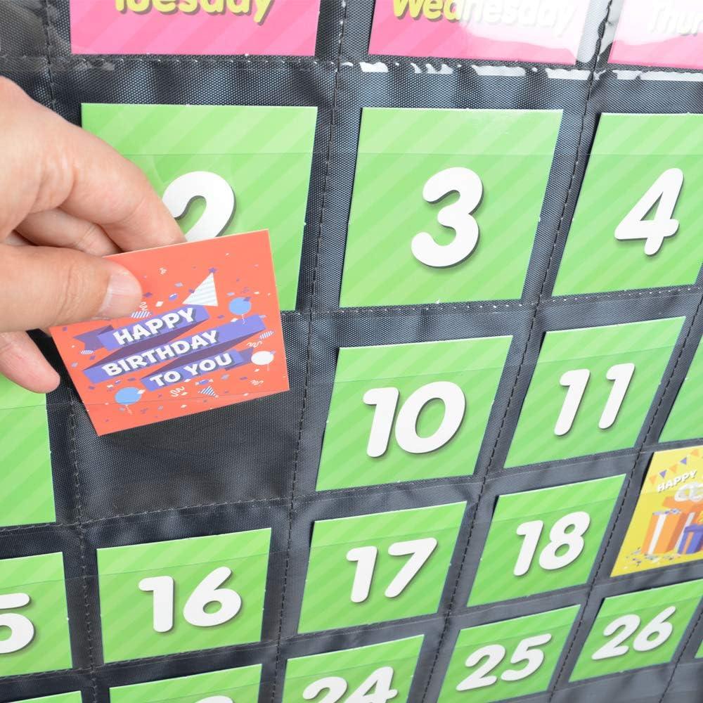 Calendario Mensual EAMAY con 71 Tarjetas Didácticas - Negro
