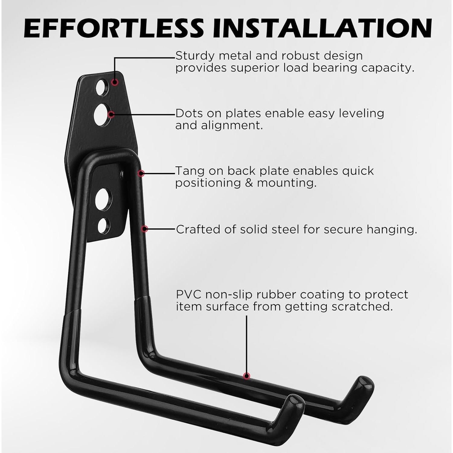 Ganchos de Almacenamiento SEDY 20 Piezas Alta Resistencia 35kg