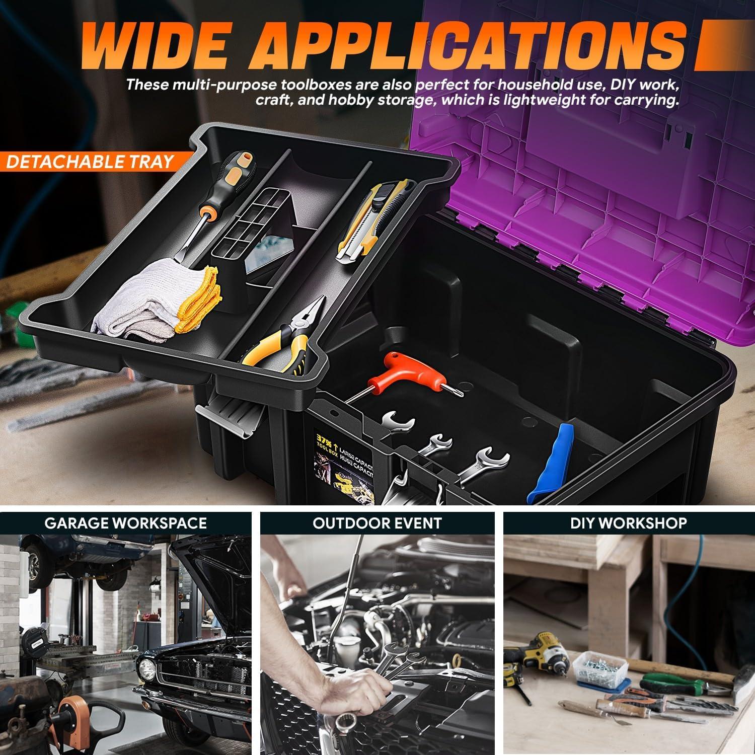 Juego de Caja de Herramientas 2-en-1 CAAP DRIVEN Púrpura