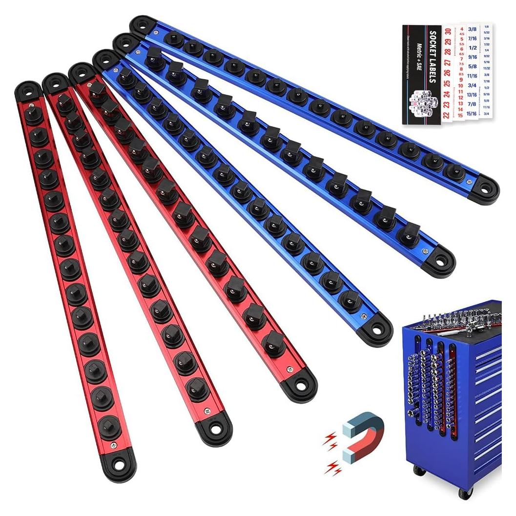 Organizador Magnético para Enchufes SEDY - 6 Piezas, 80 Enchufes