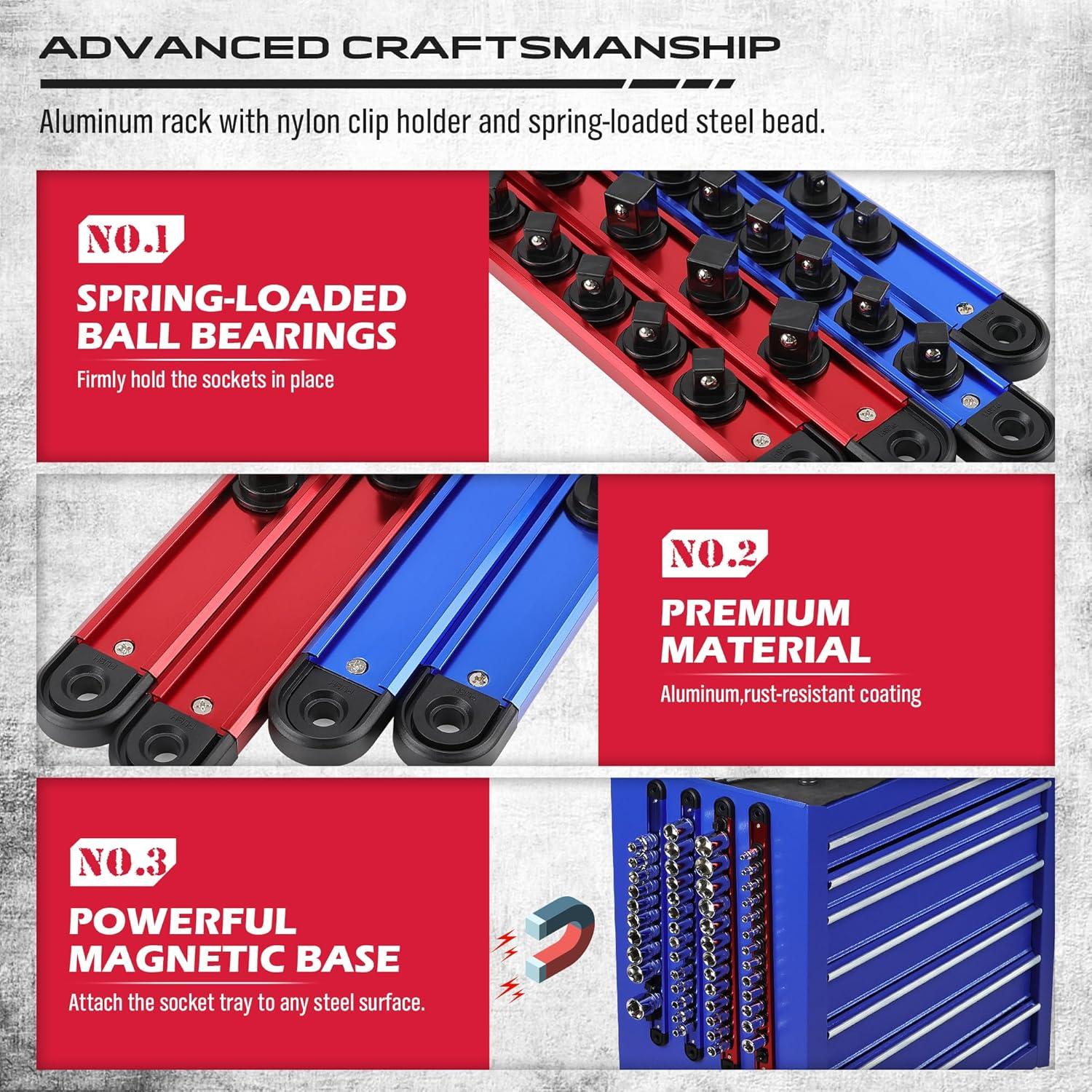 Organizador Magnético para Enchufes SEDY - 6 Piezas, 80 Enchufes