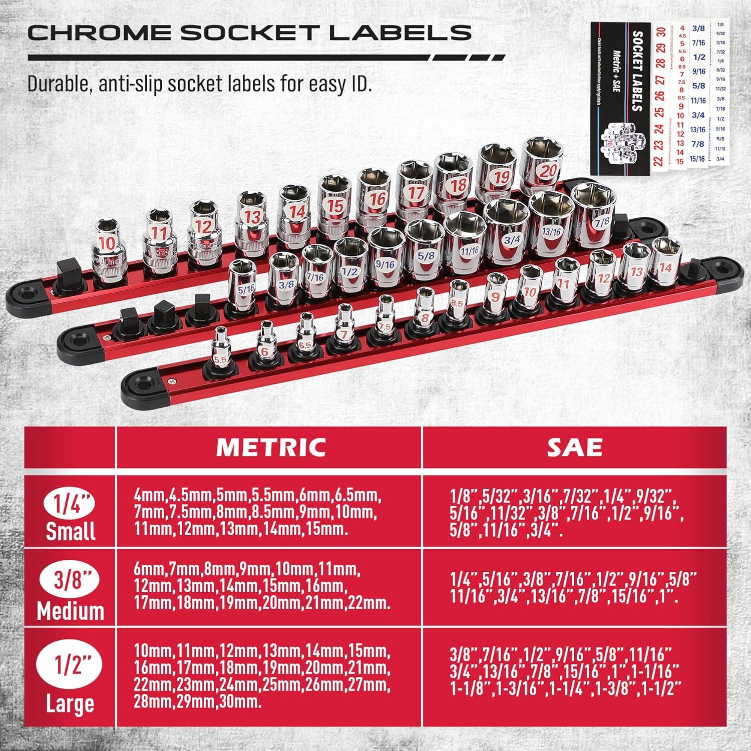 Organizador Magnético para Enchufes SEDY - 6 Piezas, 80 Enchufes