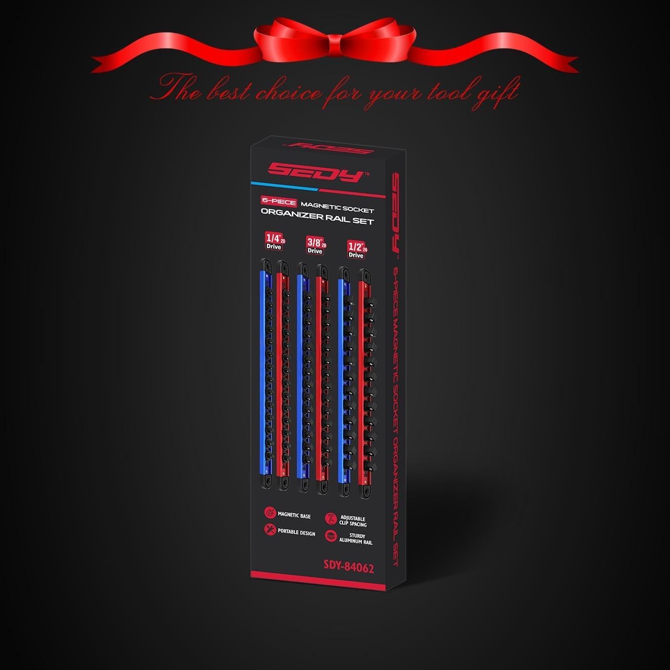 Organizador Magnético para Enchufes SEDY - 6 Piezas, 80 Enchufes