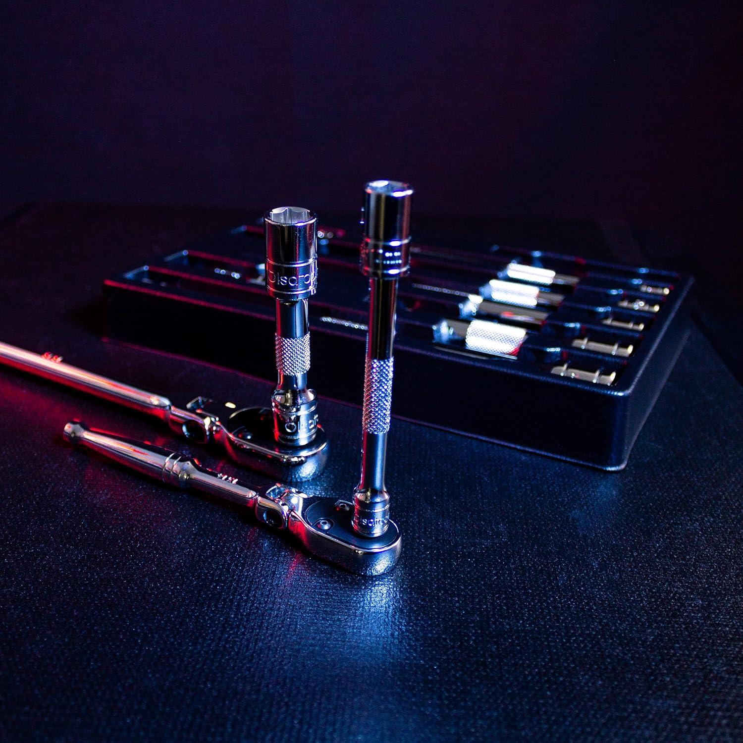 Juego de Extensiones Wobble Olsa Tools 9 Piezas Cr-V 1/4 3/8 1/2"