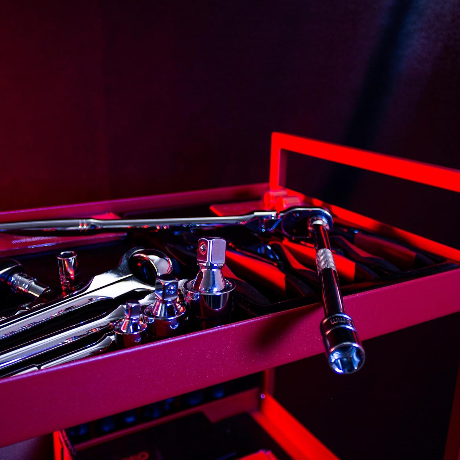 Juego de Extensiones Wobble Olsa Tools 9 Piezas Cr-V 1/4 3/8 1/2"