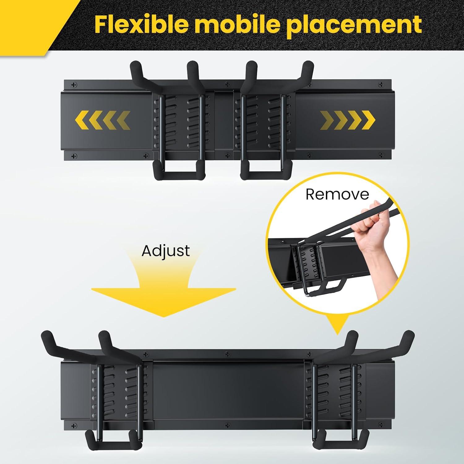 Soporte de Herramientas Montado en Pared GBEER 121.92 cm Negro